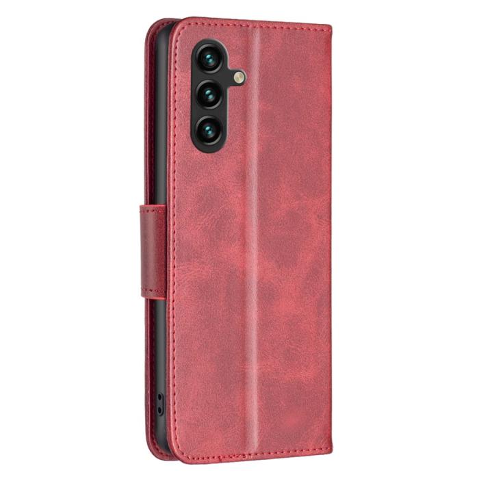 Bild 5, Samsung Galaxy A35 5G Fodral Shark Läder Röd