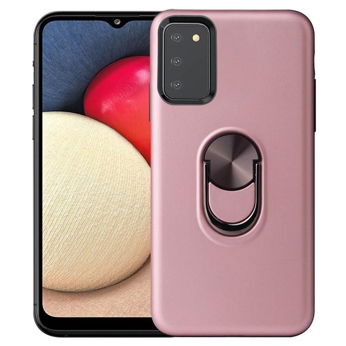 Bild 1, Samsung Galaxy A03s Skal Hybrid Ring Roséguld