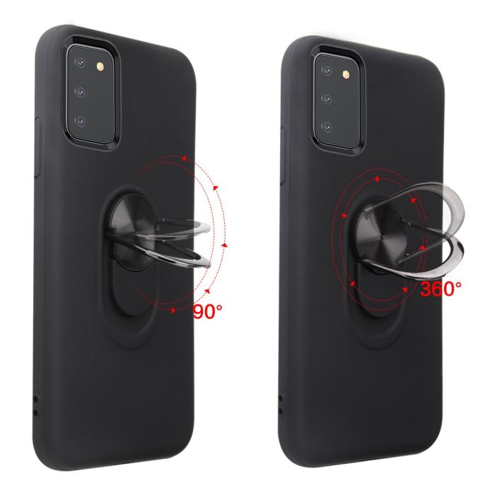 Bild 2, Samsung Galaxy A03s Skal Hybrid Ring Roséguld