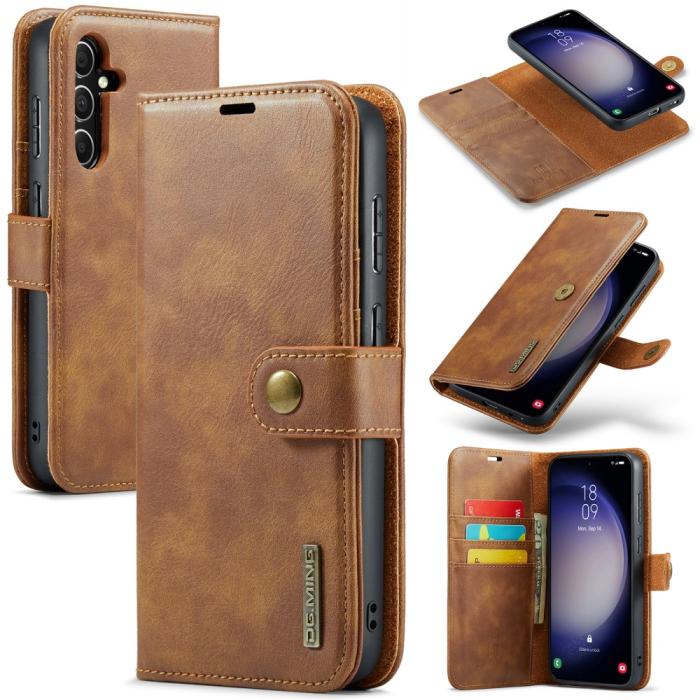Bild 1, DG.MING Samsung Galaxy S25 2in1 Magnet Fodral / Skal Brun