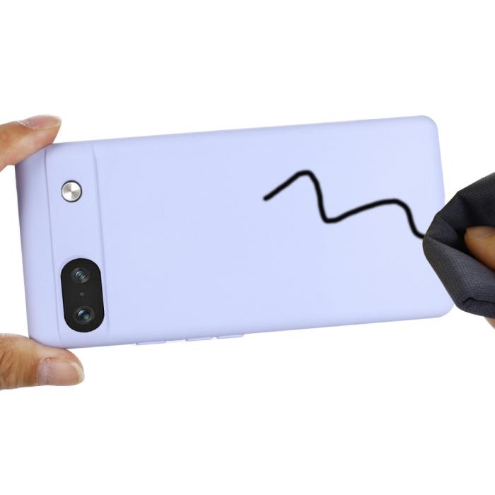 Bild 5, Google Pixel 7A Skal Liquid Silikon Med Strap Lila