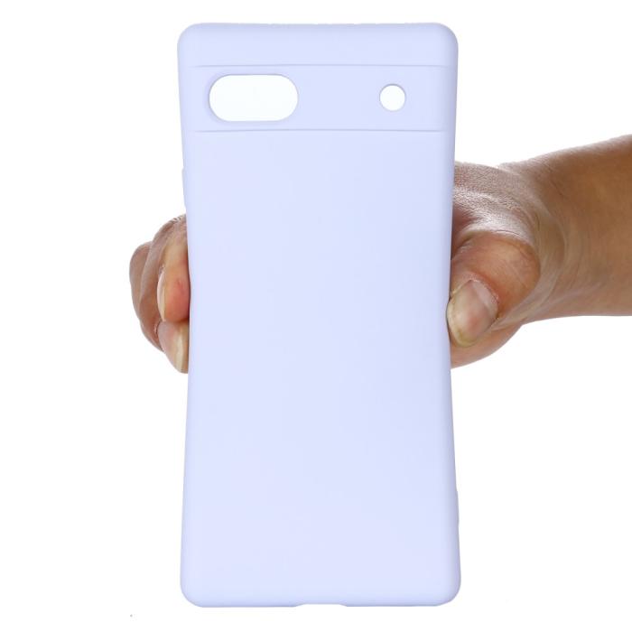 Bild 6, Google Pixel 7A Skal Liquid Silikon Med Strap Lila
