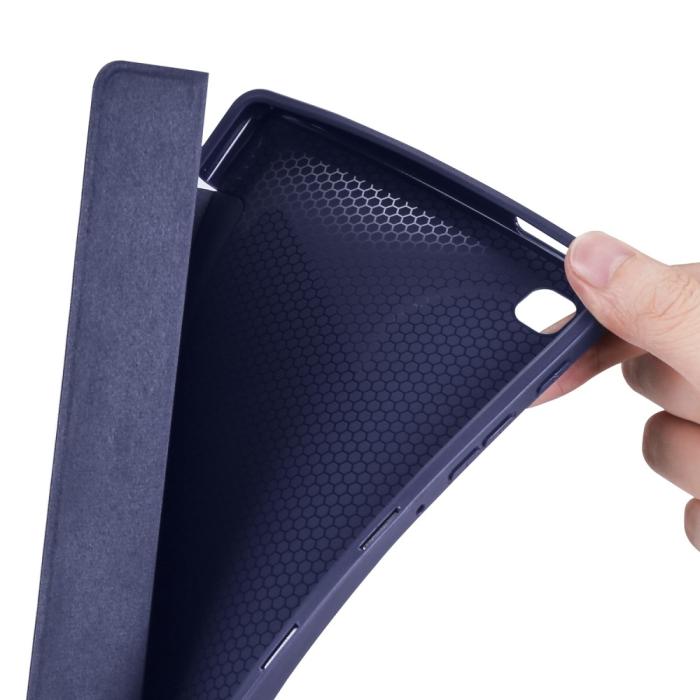 Bild 6, Samsung Galaxy Tab A7 Lite 8.7 Fodral Tri-Fold Shockproof Mörk Blå