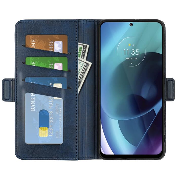 Bild 5, Motorola Moto G71 Fodral Med Magnetisk Stängning Blå