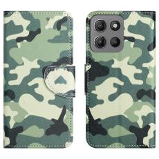 Motorola Moto G86 Power/G86 5G Fodral L&auml;der Camouflage