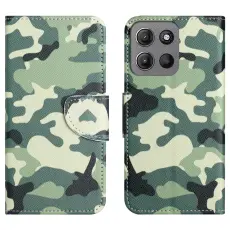 Motorola Moto G86 Power/G86 5G Fodral L&auml;der Camouflage