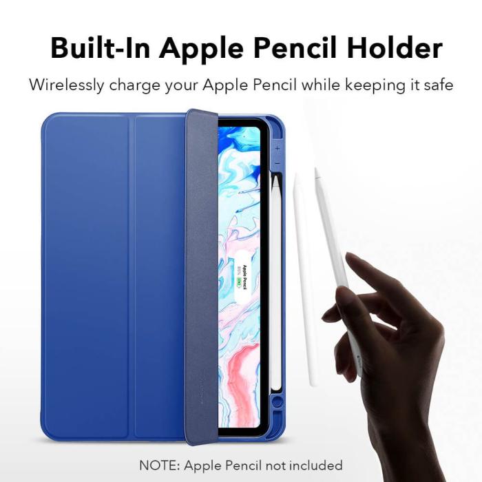 Bild 3, ESR iPad Air 2025-2020 Fodral Rebound Pennhållare Svart