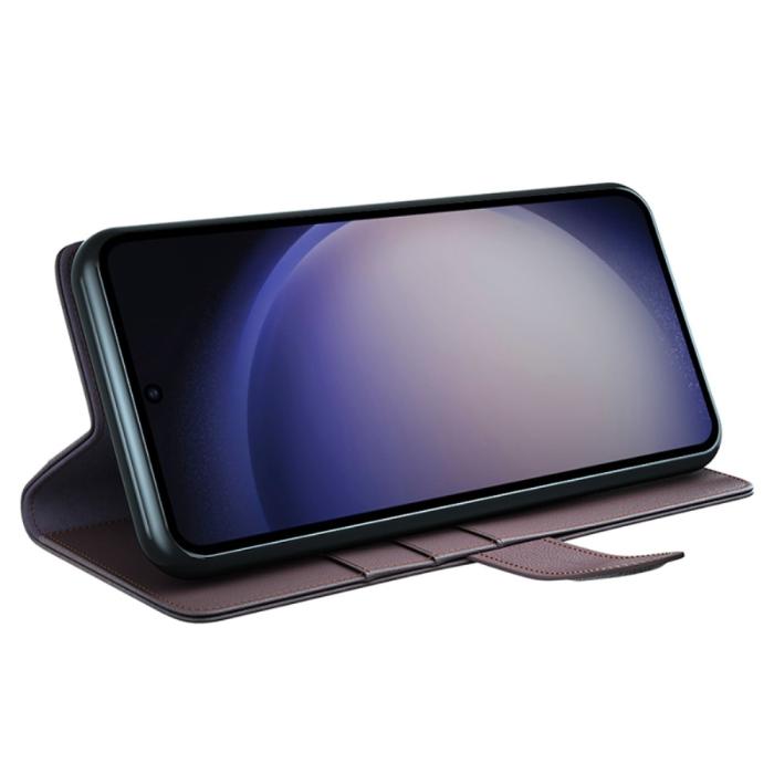 Bild 3, Samsung Galaxy S24 Ultra Fodral Premium Äkta Läder Brun