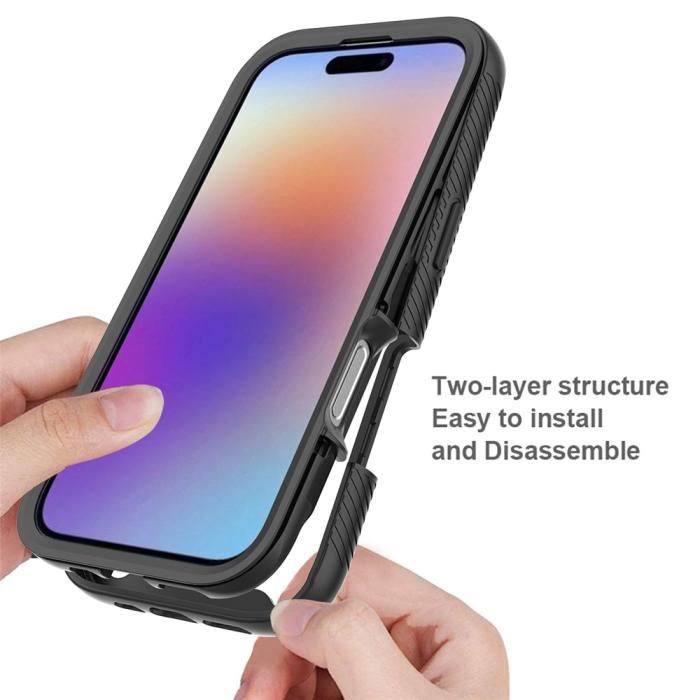 Bild 2, iPhone 17 Skal 360 Hybrid Defense Svart