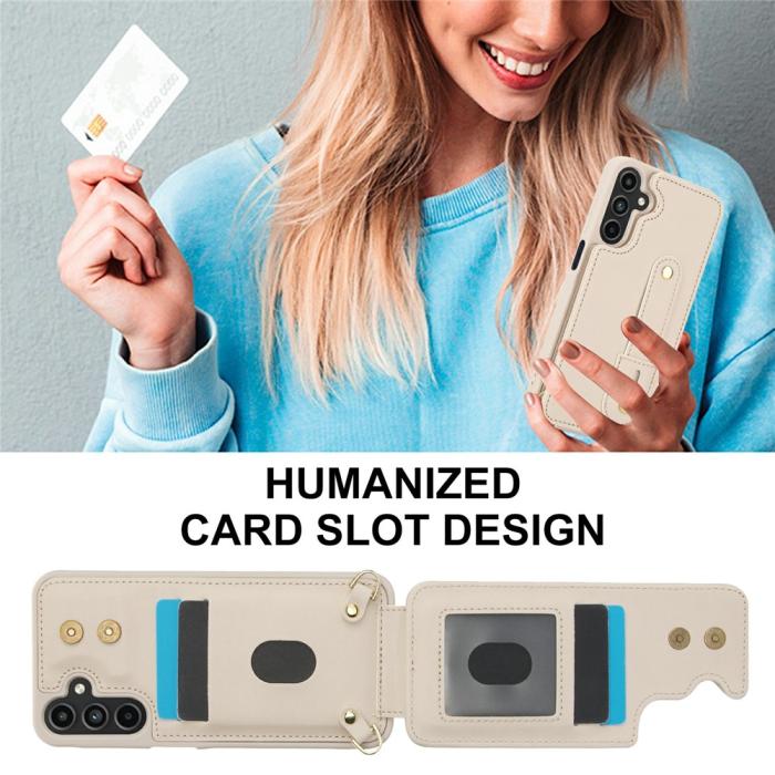 Bild 5, Samsung Galaxy S26 Skal Multifunktionellt Läder Beige