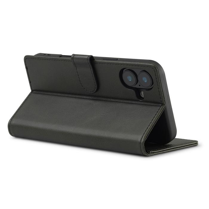Bild 4, LC.IMEEKE iPhone 16 Fodral Läder Svart