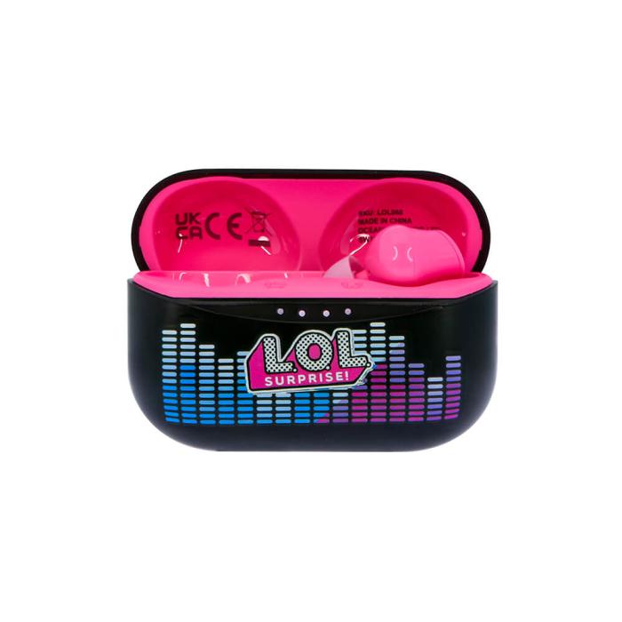 Bild 5, LOL Hörlur In-Ear TWS Bluetooth Svart/Rosa