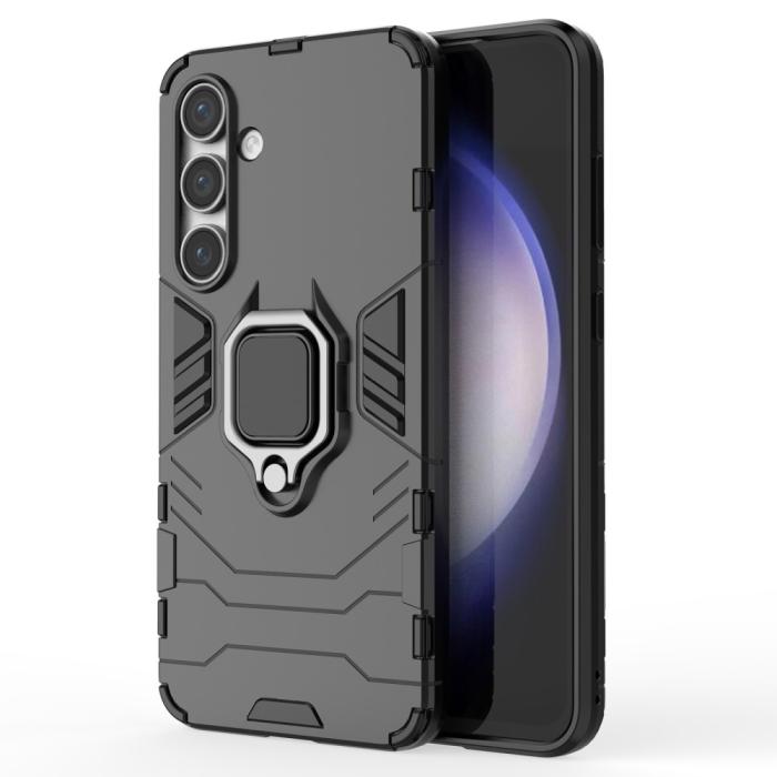 Bild 1, Samsung Galaxy S24 FE Skal Hybrid Armor Ring Svart