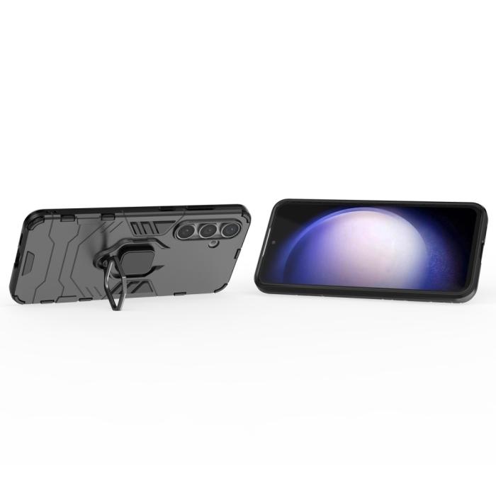 Bild 3, Samsung Galaxy S24 FE Skal Hybrid Armor Ring Svart
