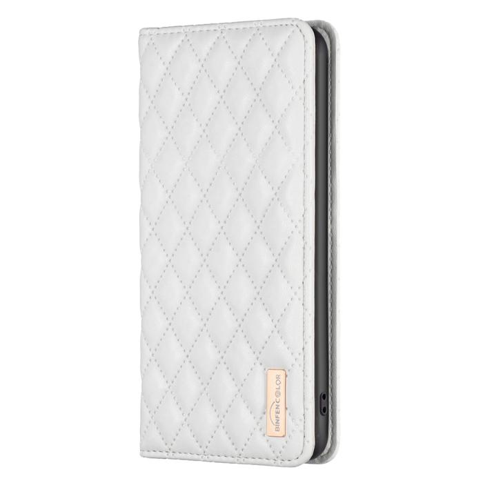 Bild 2, BINFEN iPhone Air Fodral Diamond Flip Läder Vit