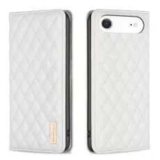 BINFEN iPhone Air Fodral Diamond Flip L&auml;der Vit