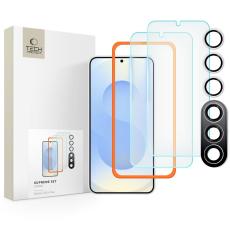 Tech-Protect Galaxy S25 Plus 3-PACK Sk&auml;rmskydd/Linsskydd