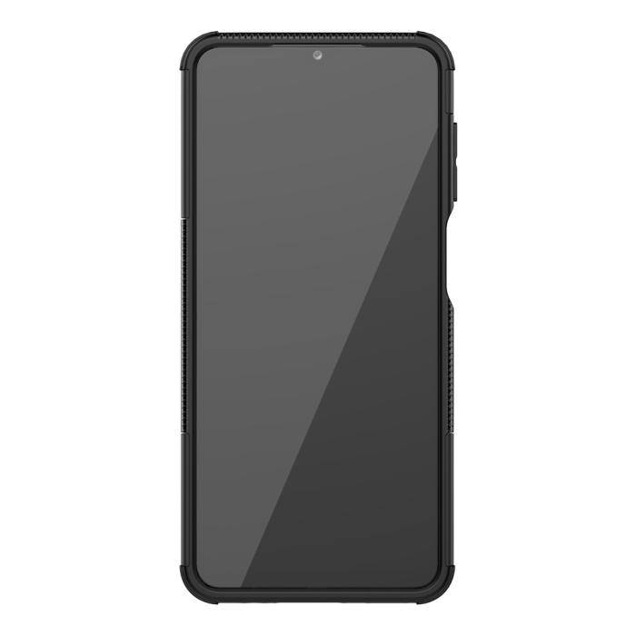 Bild 4, Samsung Galaxy A12 - Ultimata Stöttåliga Skalet med Stöd - Svart