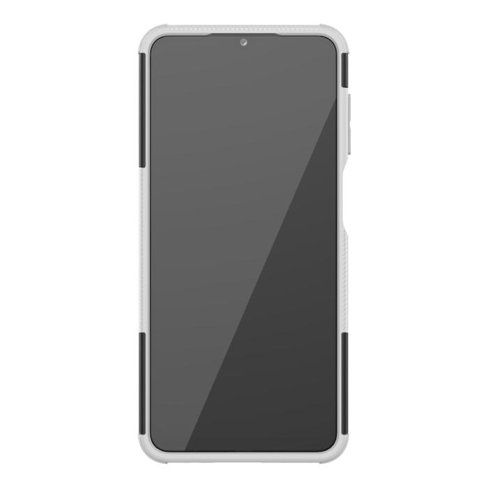 Bild 4, Samsung Galaxy A12 - Ultimata Stöttåliga Skalet med Stöd - Vit