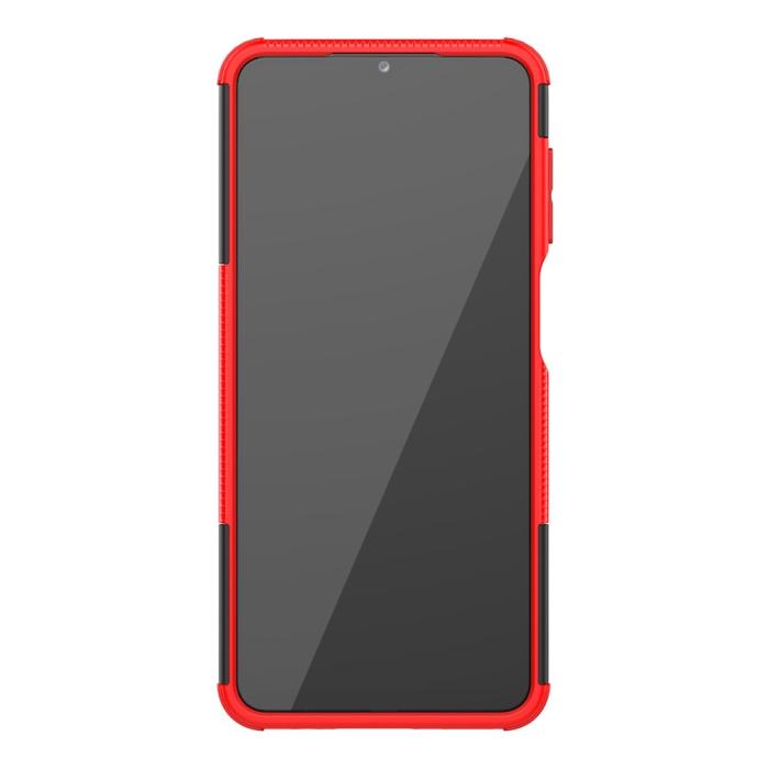 Bild 4, Samsung Galaxy A12 - Ultimata Stöttåliga Skalet med Stöd - Röd