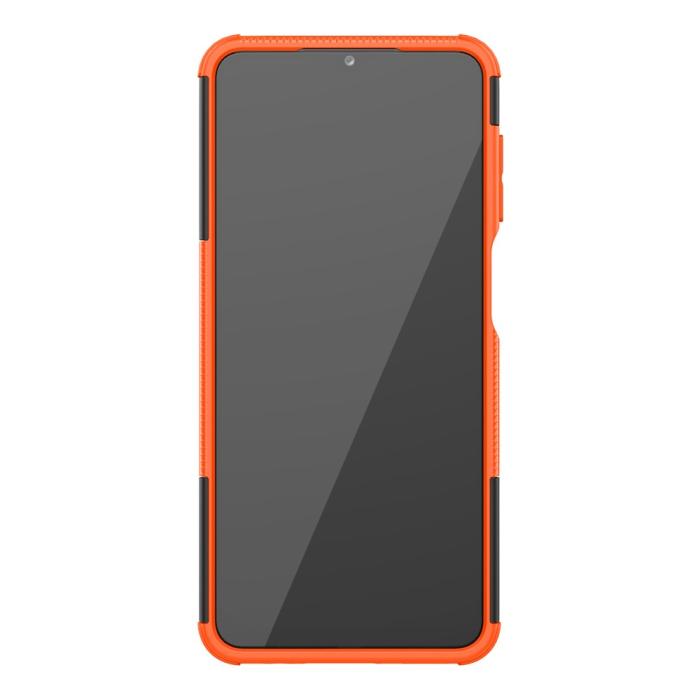 Bild 4, Samsung Galaxy A12 - Ultimata Stöttåliga Skalet med Stöd - Orange
