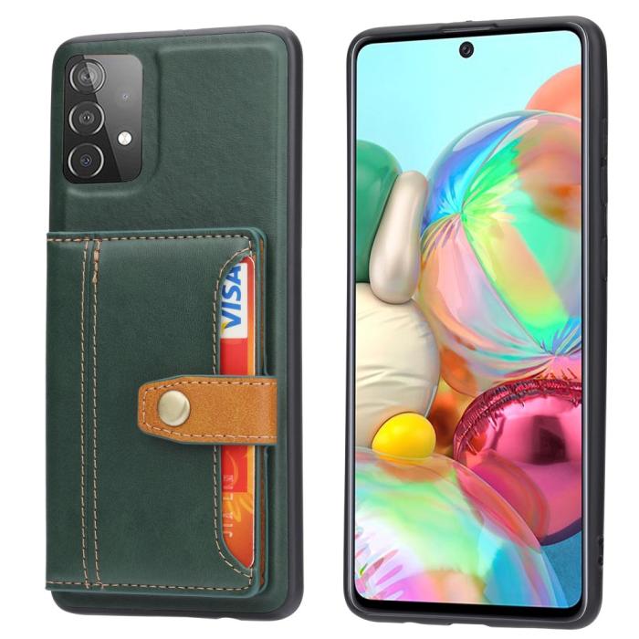 Bild 1, Samsung Galaxy A72 - Skal Med Plånboksfunktion - Grön