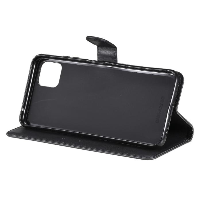 Bild 6, Samsung Galaxy A22 5G - Solid Läder Fodral - Svart