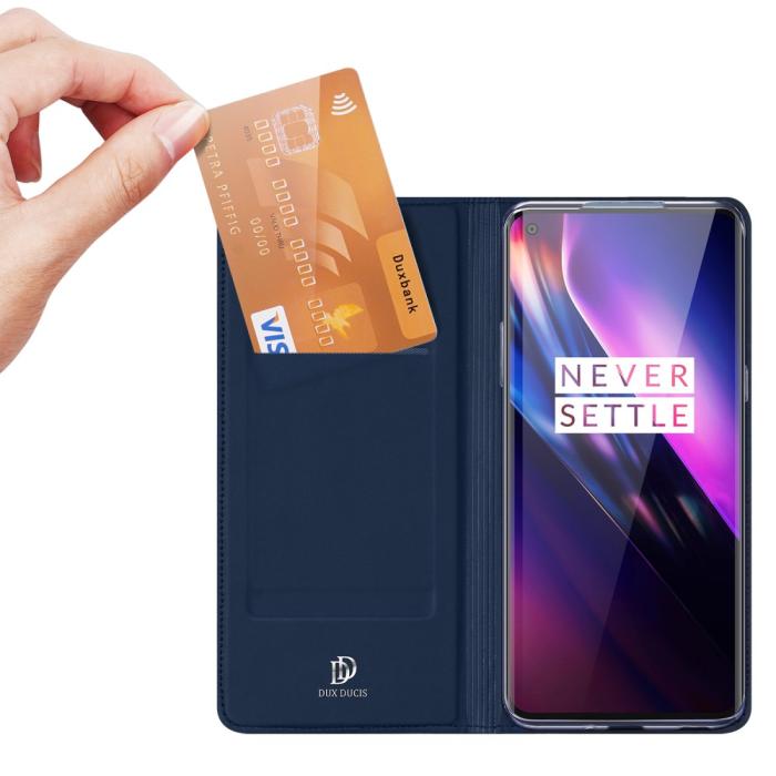 Bild 2, OnePlus 8 - DUX DUCIS Plånboksfodral - Mörk Blå
