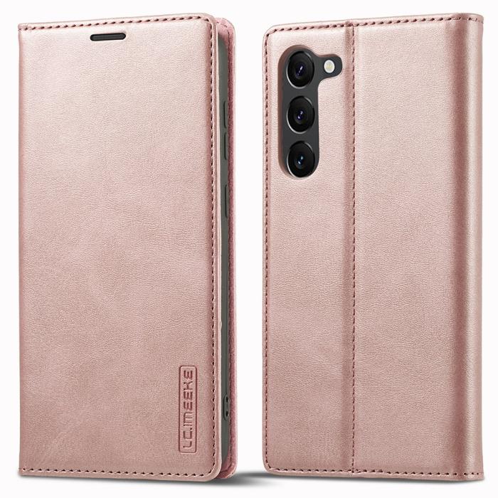 Bild 1, LC.IMEEKE Samsung Galaxy S23 Fodral Flip Läder Roséguld