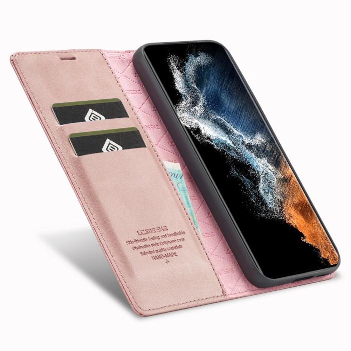 Bild 2, LC.IMEEKE Samsung Galaxy S23 Fodral Flip Läder Roséguld