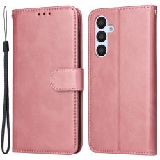 Samsung Galaxy A34 5G Fodral Läder Roséguld