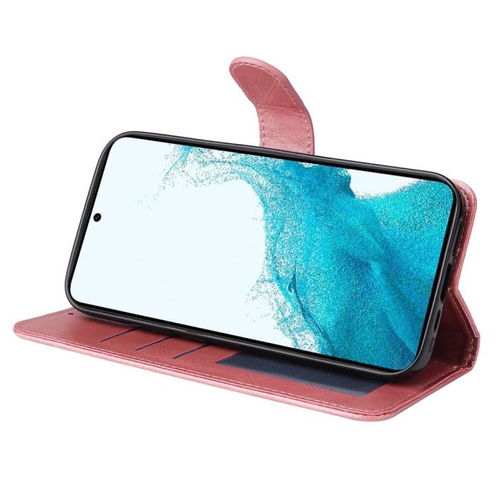 Bild 3, Samsung Galaxy A34 5G Fodral Läder Roséguld