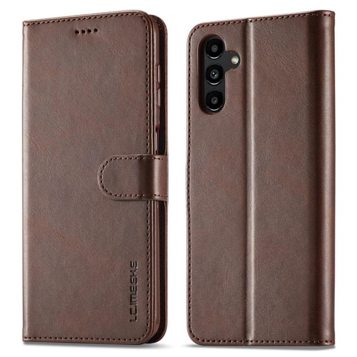 Bild 1, LC.IMEEKE Samsung Galaxy A34 5G Fodral Läder Brun