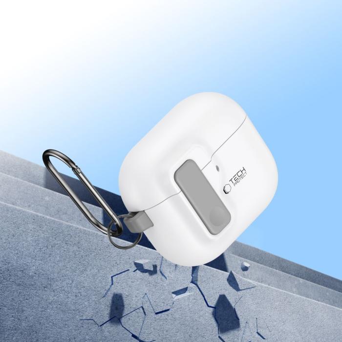 Bild 6, Tech-Protect AirPods 4 Skal Slim Hook Vit