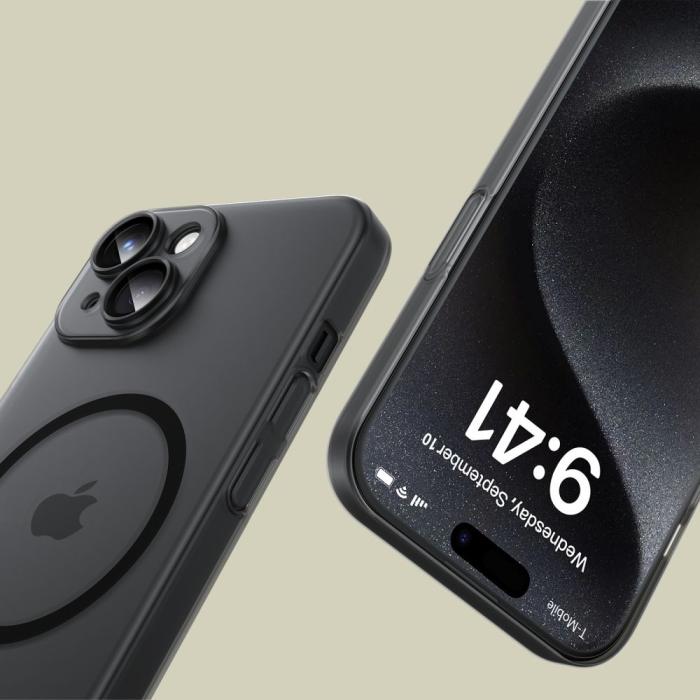 Bild 4, Tech-Protect iPhone 15 Skal MagSafe MagSlim Matt Svart