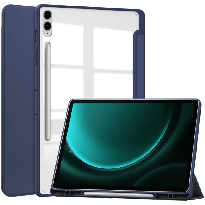 Bild 1, Galaxy Tab S9 FE Plus Fodral Hybrid Pennhållare Blå