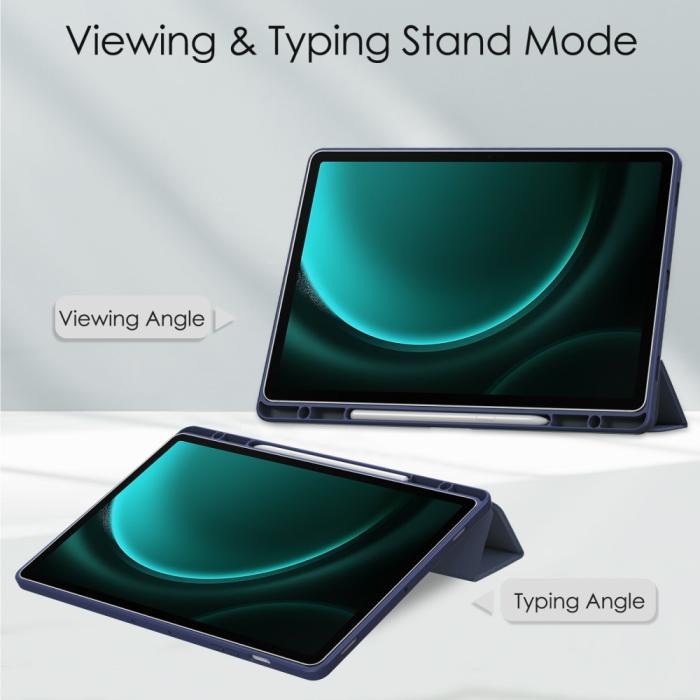 Bild 2, Galaxy Tab S9 FE Plus Fodral Hybrid Pennhållare Blå