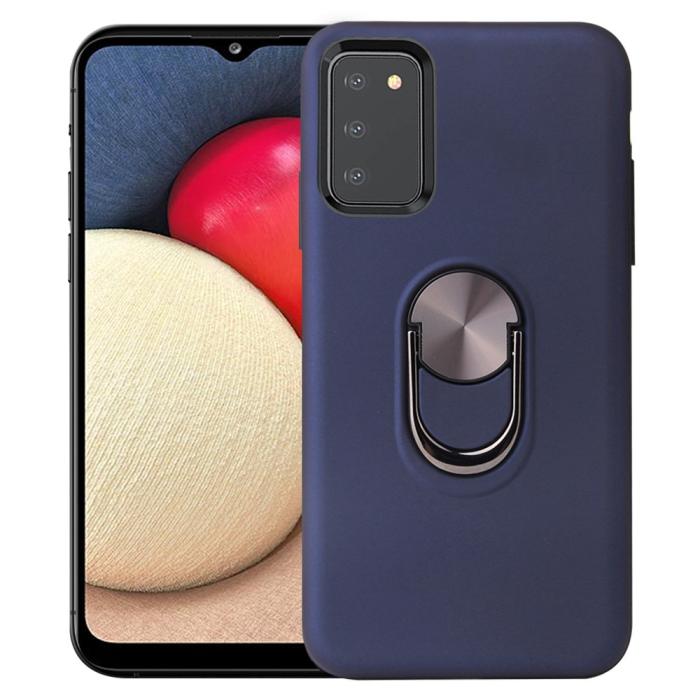 Bild 1, Samsung Galaxy A03s Skal Hybrid Ring Blå