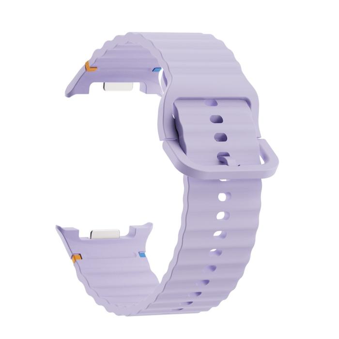 Bild 2, KALEBOL Galaxy Watch 8 46/44/40 mm Armband Wave Lila