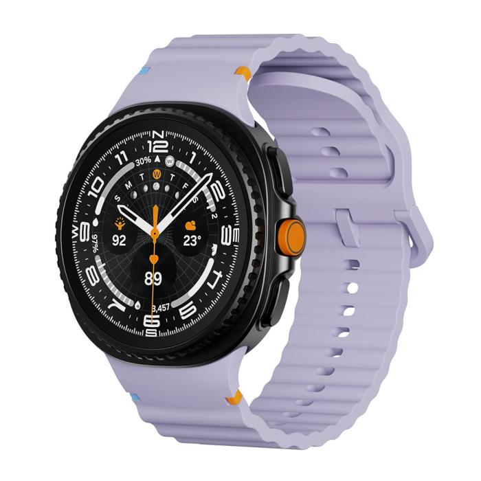 Bild 3, KALEBOL Galaxy Watch 8 46/44/40 mm Armband Wave Lila