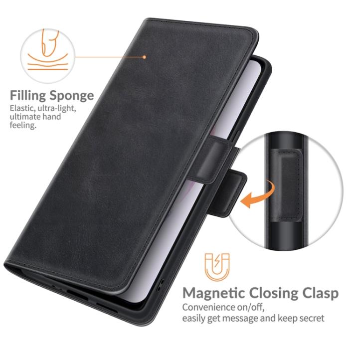 Bild 5, Samsung Galaxy S22 Fodral Magnetisk Stängning Svart