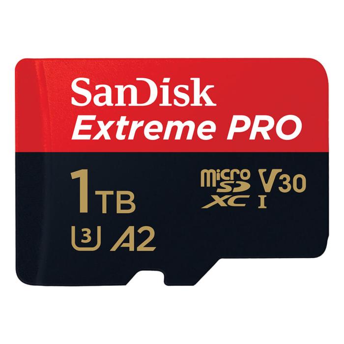Bild 1, SanDisk MicroSDXC Extreme Pro 1 TB 200MB/s Inkl. Adapter