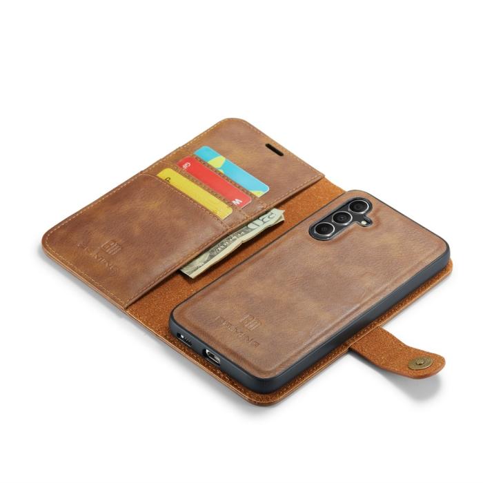 Bild 5, DG.MING Samsung Galaxy S25 2in1 Magnet Fodral / Skal Brun