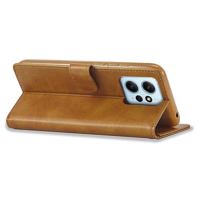 Bild 4, LC.IMEEKE Xiaomi Redmi Note 12 4G Fodral Läder Brun