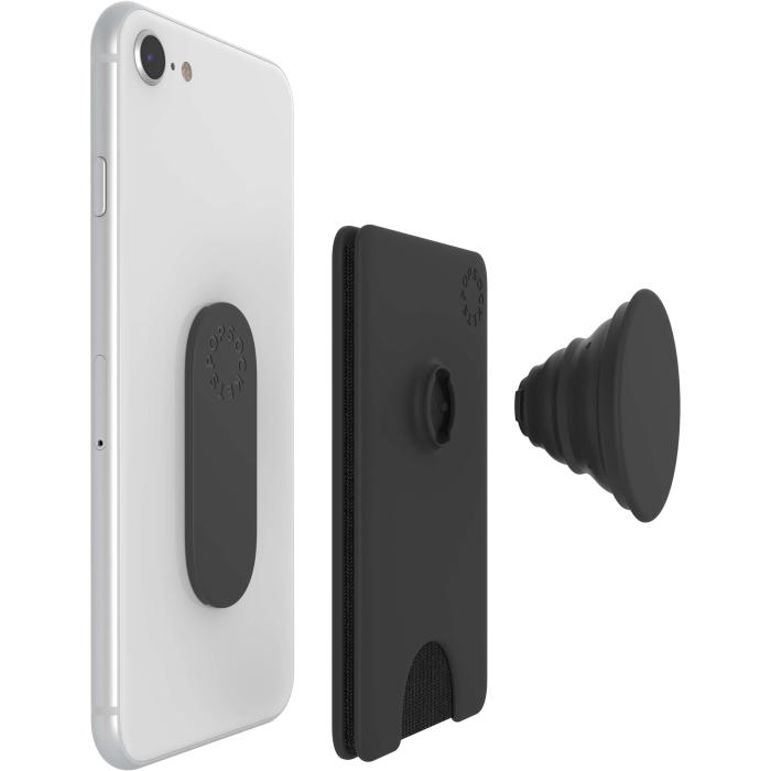 Bild 3, PopSockets PopWallet+ Avtagbar Mobil Plånbok Svart