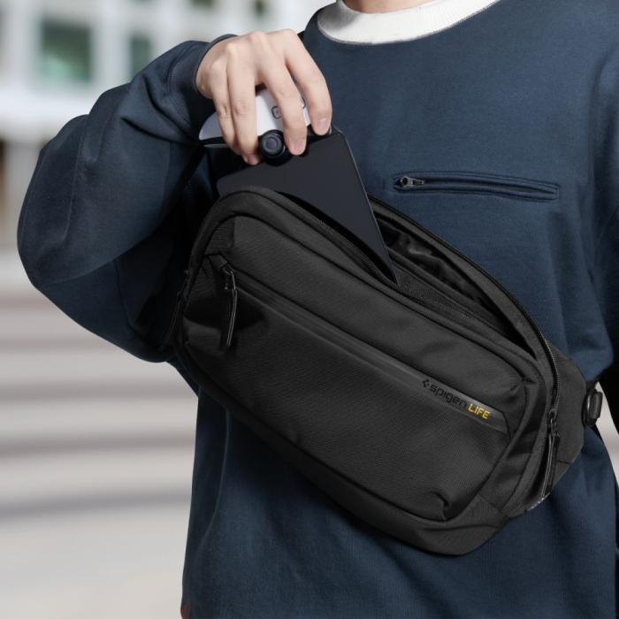Bild 3, Spigen Crossbody Axelväska Svart