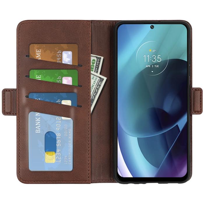 Bild 5, Motorola Moto G71 Fodral Med Magnetisk Stängning Brun