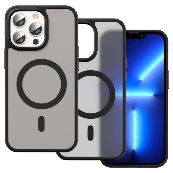 Bild 2, ColorPop iPhone 13 Pro Skal CH MagSafe Matt Svart