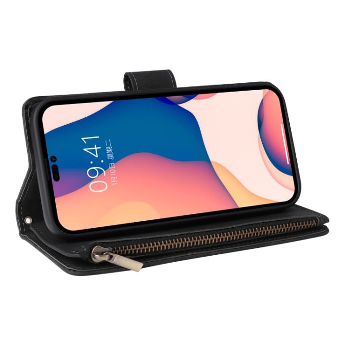 Bild 5, iPhone 14 Pro Fodral Flerfack Multifunktionell Svart