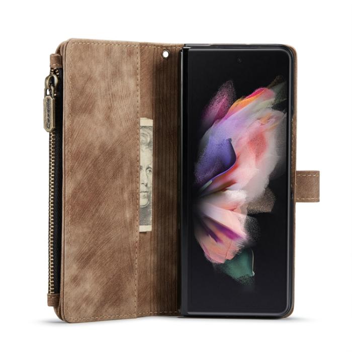 Bild 4, CASEME Galaxy Z Fold 4 Fodral Multifunktionell Brun